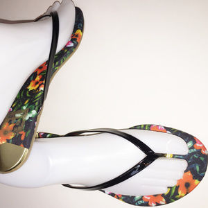 DOLCE VITA Black Multi-Color Thong Sandal Size 6M